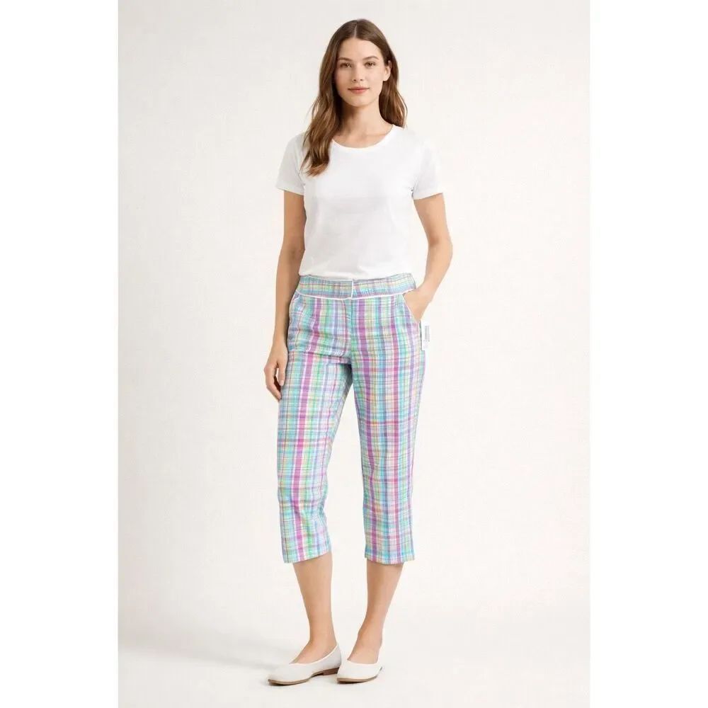 NWT Liz Claiborne Audra Cropped Contour Waist Band SZ 4